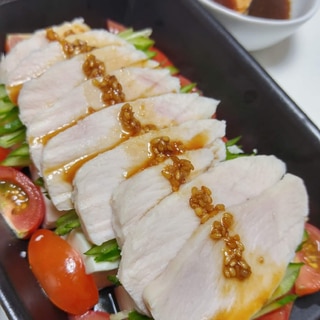 超〜簡単！棒棒鶏(バンバンジー)deお豆腐サラダ
